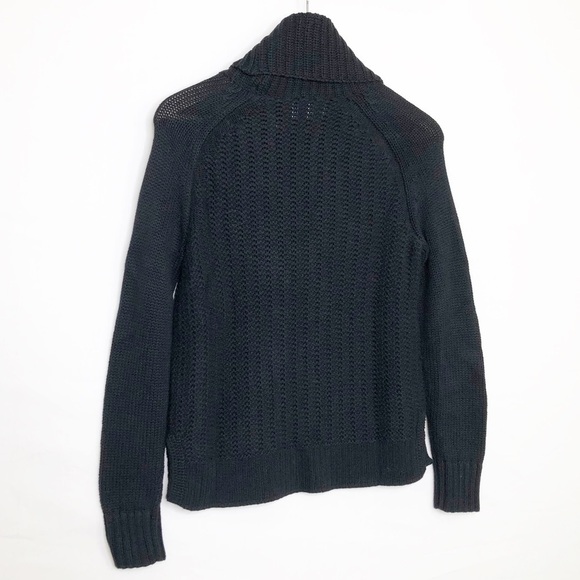 Revolve Leo & Sage Silver & black metallic coated Cowl neck sweater - Picture 10 of 11